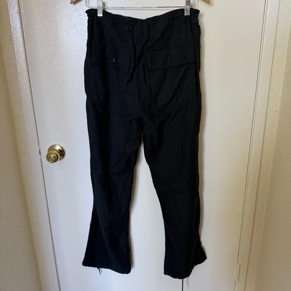 Needles Black String Fatigue Sateen Pants S​​
